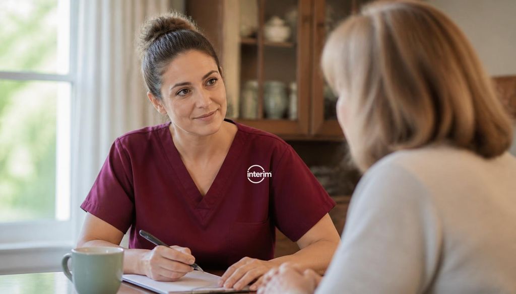 Care Professional supporting a family navigating serious illness care at home.