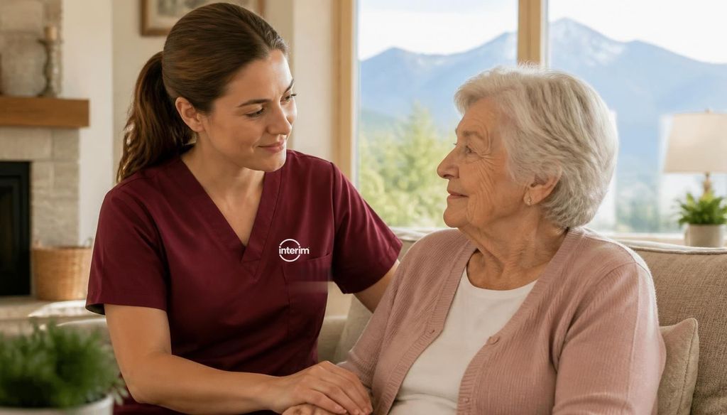 Care Professional providing non-medical home care to a senior client in Utah.