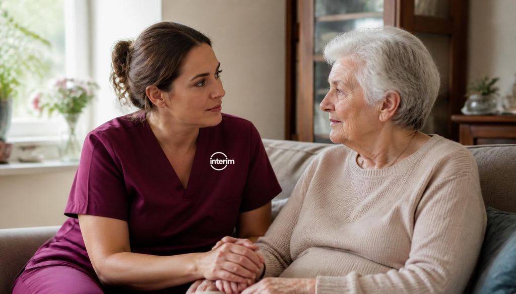 Care Professional providing steady support to a family alongside hospice care in Salt Lake City.