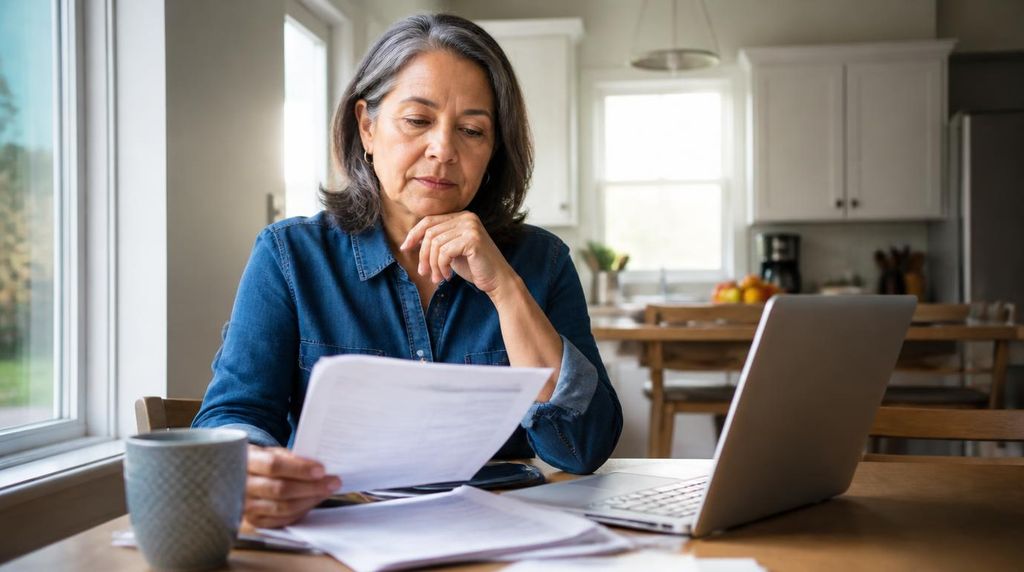 Family reviewing Medicare home health cost coverage at home.
