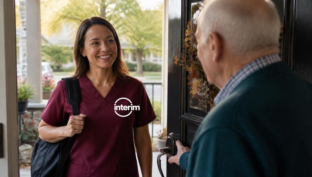 Care Professional welcomed into a veteran's home through a VA Community Care Network referral.