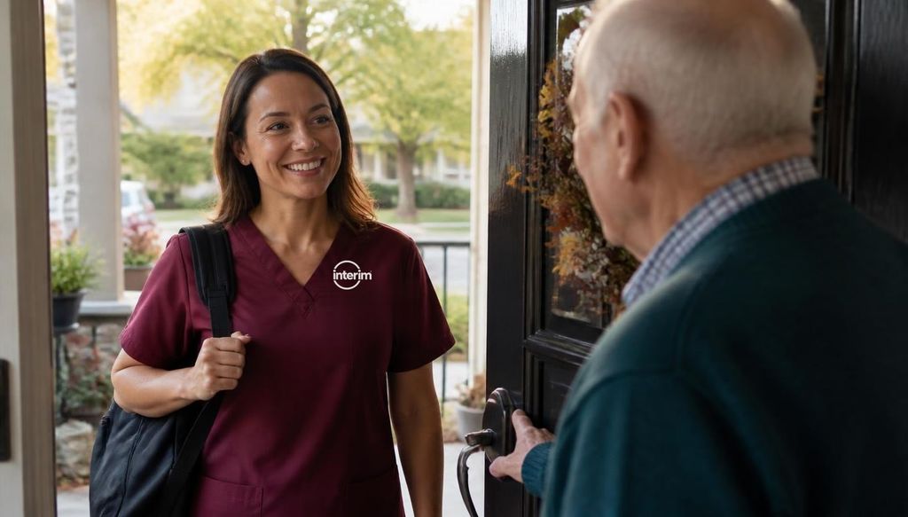 Care Professional welcomed into a veteran's home through a VA Community Care Network referral.
