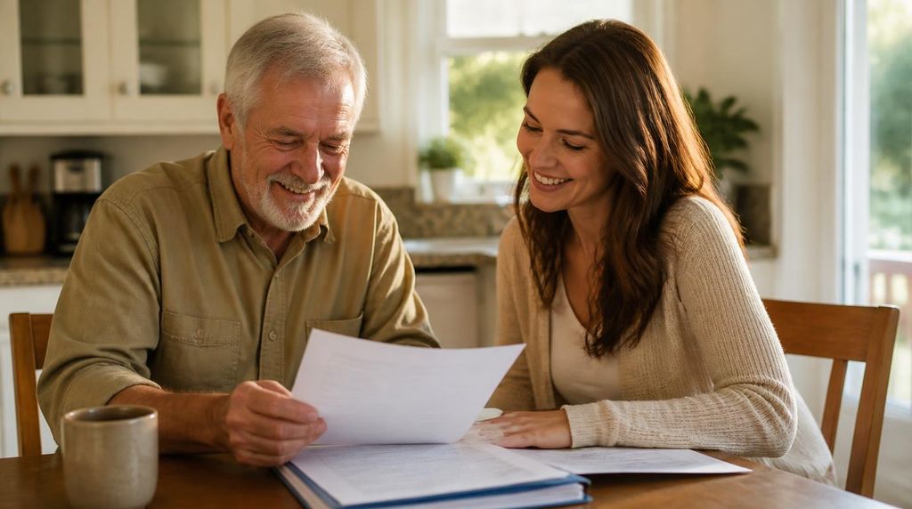 Veteran and family successfully navigating VA home care assistance together.